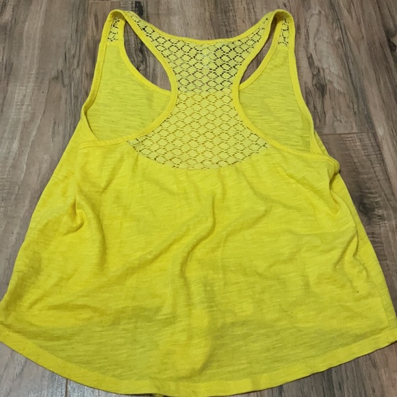 Arizona Jeans Juniors S Yellow tie-front top - Picture 3 of 3